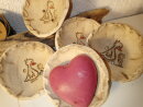 Handgemachte Keramik Seifenschale rund