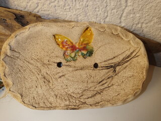 Keramik Seifenschale- Schmetterling