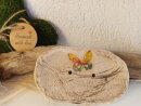 Keramik Seifenschale oval mit Schmetterling